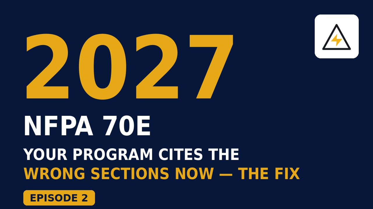 2027 NFPA 70E edition training program changes